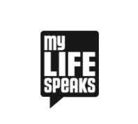 Logo for myLIFEspeaks - family-based orphan care in Haiti